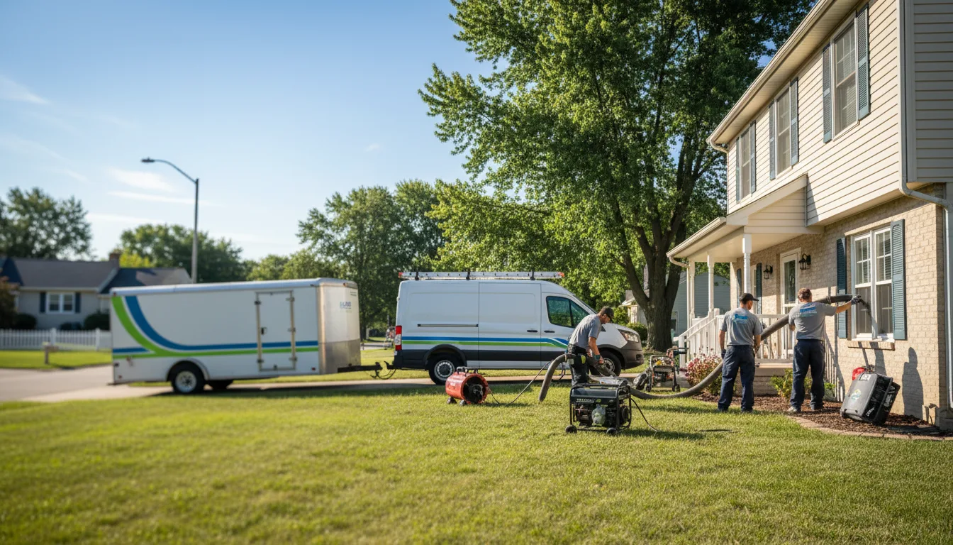 Flooded Basement Restoration And Cleanup With Repair in Benton Harbor, MI near me